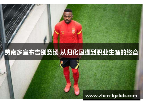 费南多宣布告别赛场 从归化国脚到职业生涯的终章 费南多宣布告别赛场 从归化国脚到职业生涯的终章